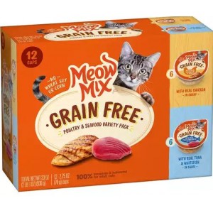 Meow Mix Cat Food Grain Free Poultry & Seafood