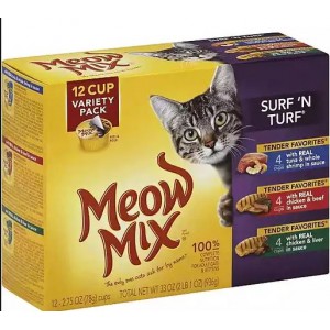 Meow Mix Tender Favorites Surf 'N Turf Wet Cat Food