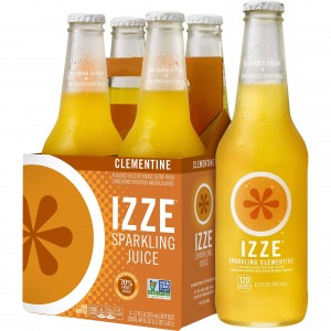 Izze Sparkling Peach Juice Beverage - 4 Pack Bottles