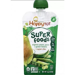 Happy Tot STG 4 Superfoods - Pears Peas & Green Beans