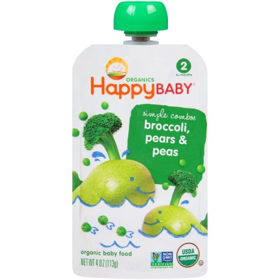 Happy Baby STG 2 Simple Combos Broccoli Pears & Peas Happy Baby STG 2 Simple Combos Broccoli Pears & Peas