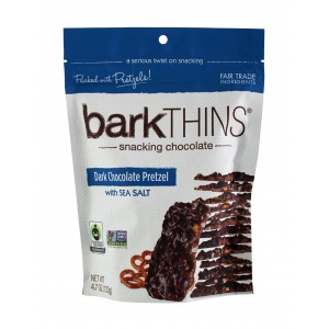 Bark Thins Fair Trade Dark Chocolate & Sea Salt Pretzel