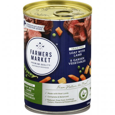 Farmer's Market Adult Dog Food Grain Free Loaf with Lamb & Garden Vegetables