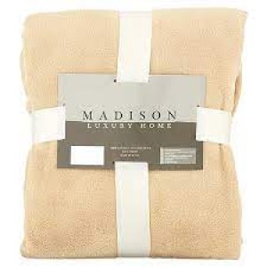 Madison Luxury Home Coral Fleece Throw - Assorted Colors
