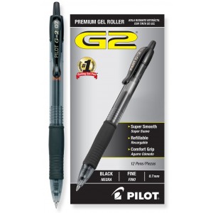 Pilot Pens - G2 Fine Point Black Gel Ink