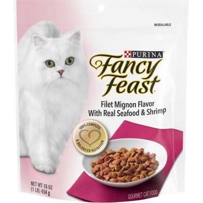 Purina Fancy Feast Filet Mignon Flavor With Real Seafood & Shrimp