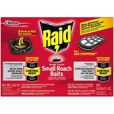 Raid Double Control Small Roach Baits