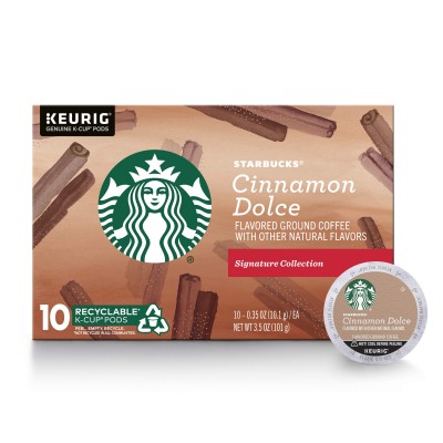 Starbucks Cinnamon Dolce Flavored Ground Coffee K-Cup Pods