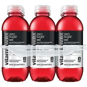 Glaceau VWTR Zero XXX Acai Blueberry Pomegranate - 6 Pack Bottles